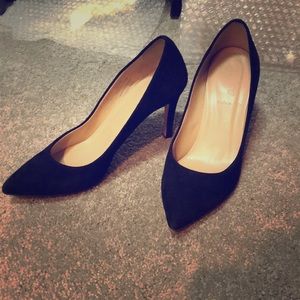 J.Crew Black Suede Pumps